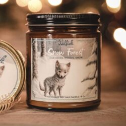 Snow Forest candela vetro