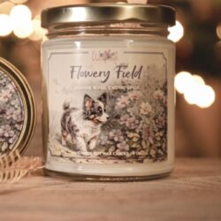 Flowery Field candela vetro