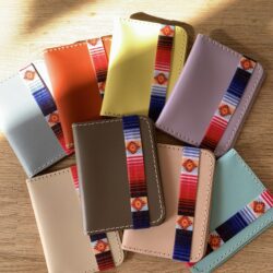 Porta carte in vera pelle