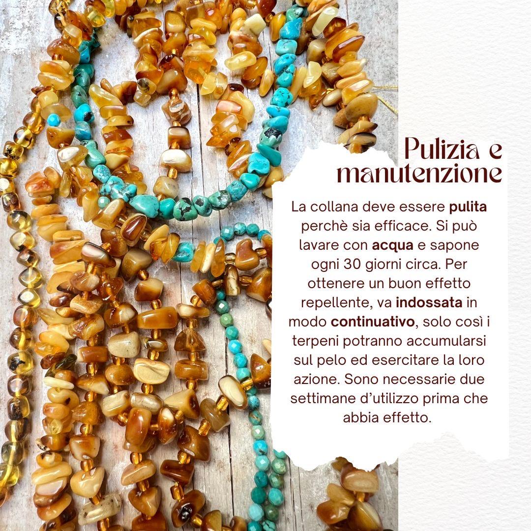 collana d'ambra manutenzione